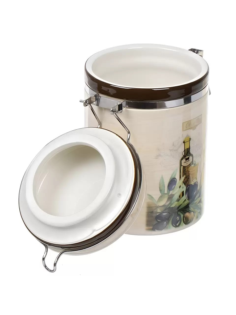 Банка для сыпучих продуктов, доломит, 0.55 л, с крышкой, Daniks, Левадия — изображение 5