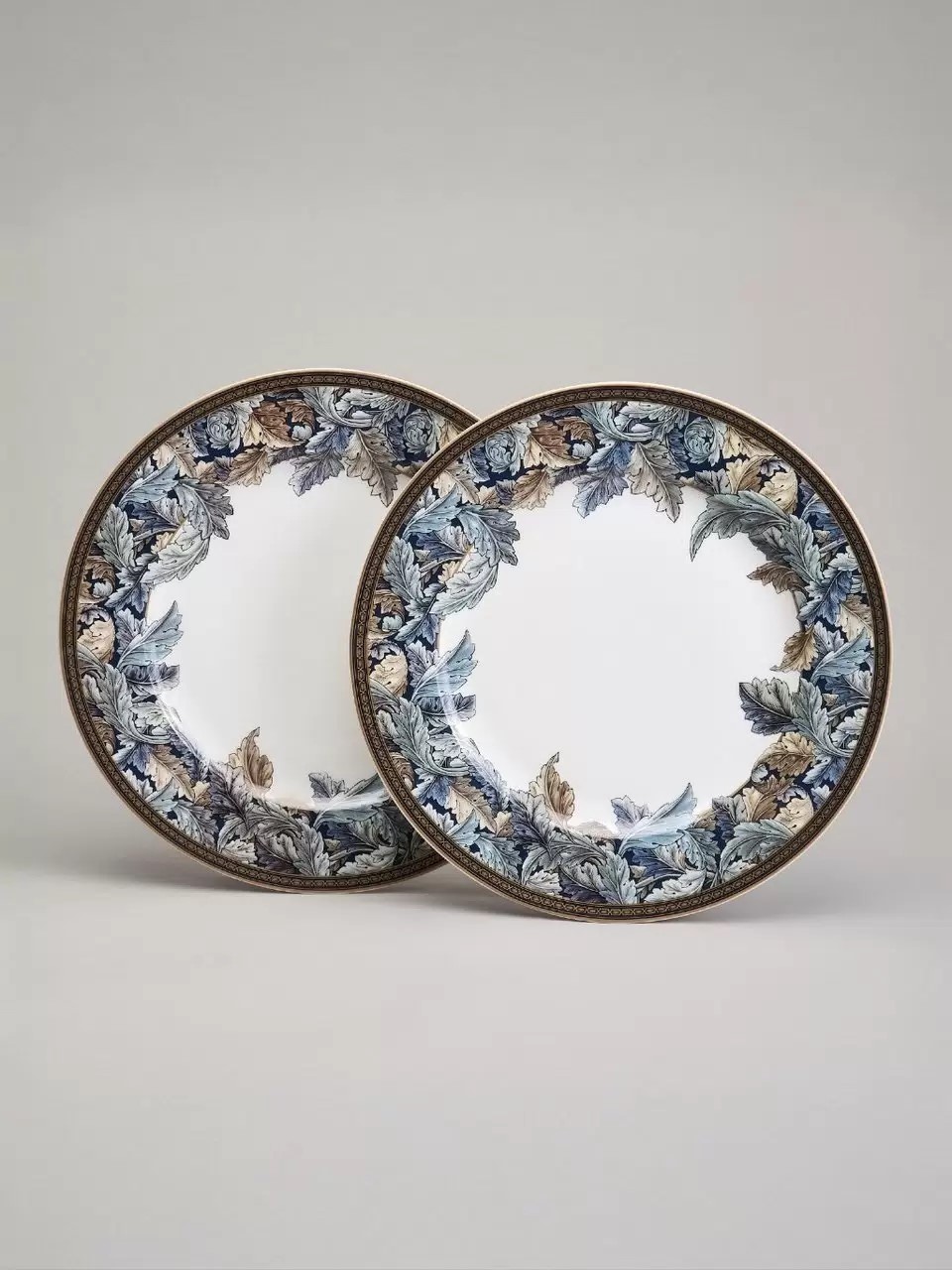 Набор тарелок обеденный, фарфор, 2 шт, 25.5 см, круглый, Art Collection, Lefard